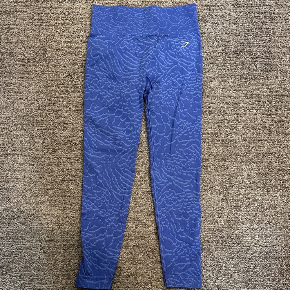 Gymshark Adapt Blue Animal Print Seamless Leggings